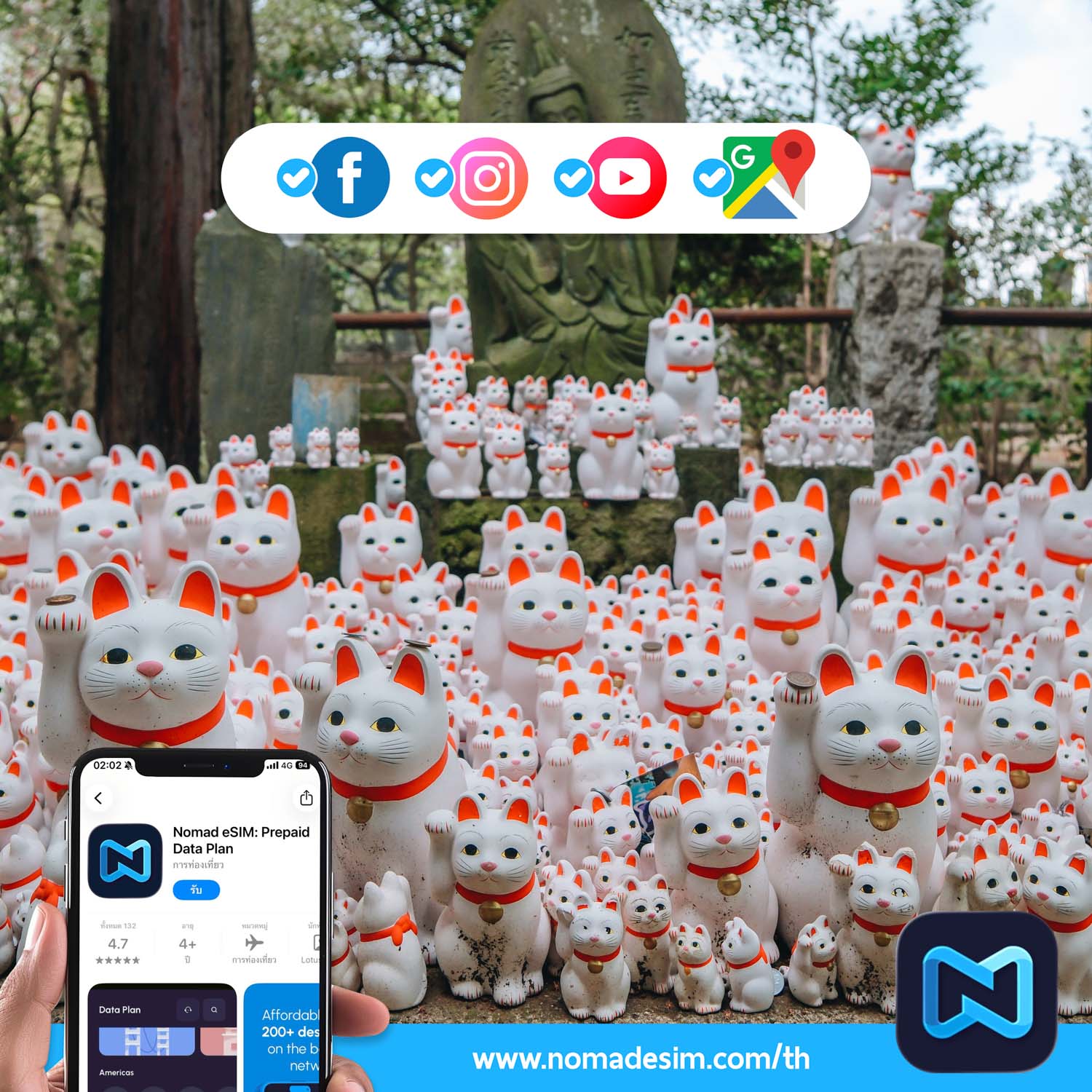 NomadeSIM,GetNomad,NomadApp,การท่องเที่ยว,อินเทอร์เน็ตสำหรับนักท่องเที่ยว